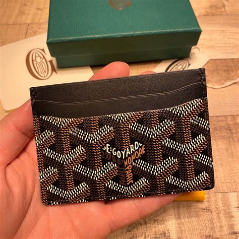 black goyard cardholder|Goyard card holder price 2022.